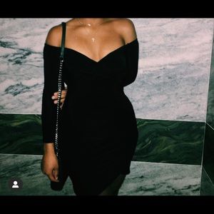 shape black mesh ruched bardot midi dress